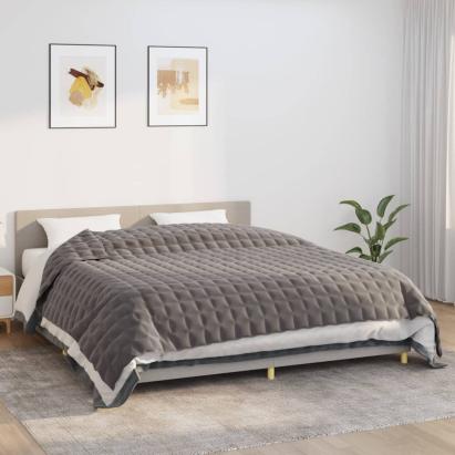 Pătură cu greutăți, gri, 200x260 cm, 11 kg, material textil GartenMobel Dekor