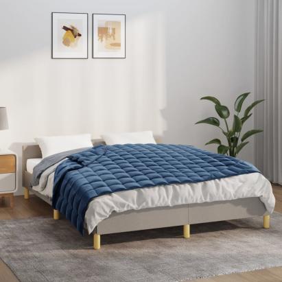 Pătură cu greutăți, albastru, 120x180 cm, 5 kg, material textil GartenMobel Dekor