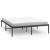 Cadru pat metalic, negru, 140x190 cm GartenMobel Dekor