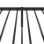 Cadru de pat din metal cu tăblie, negru, 107x203 cm GartenMobel Dekor