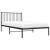 Cadru de pat din metal cu tăblie, negru, 107x203 cm GartenMobel Dekor
