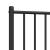 Tăblie de pat metalică, negru, 100 cm GartenMobel Dekor
