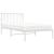Cadru de pat din metal cu tăblie, alb, 100x200 cm GartenMobel Dekor
