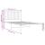 Cadru de pat din metal cu tăblie, alb, 100x200 cm GartenMobel Dekor