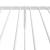 Cadru de pat din metal cu tăblie, alb, 100x200 cm GartenMobel Dekor