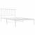 Cadru de pat din metal cu tăblie, alb, 107x203 cm GartenMobel Dekor