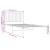 Cadru de pat din metal cu tăblie, alb, 107x203 cm GartenMobel Dekor
