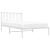 Cadru de pat din metal cu tăblie, alb, 107x203 cm GartenMobel Dekor
