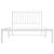 Cadru de pat din metal cu tăblie, alb, 107x203 cm GartenMobel Dekor