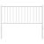 Tăblie de pat metalică, alb, 107 cm GartenMobel Dekor