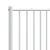 Tăblie de pat metalică, alb, 120 cm GartenMobel Dekor