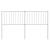 Tăblie de pat metalică, alb, 150 cm GartenMobel Dekor