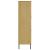 Bibliotecă cu picioare metalice OSLO, maro, 90x35x128,5 cm lemn GartenMobel Dekor