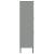 Bibliotecă cu picioare metalice OSLO, gri, 90x35x128,5 cm, lemn GartenMobel Dekor