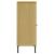 Bibliotecă cu picioare metalice OSLO, maro, 90x35x90,5 cm, lemn GartenMobel Dekor