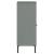 Bibliotecă cu picioare metalice OSLO, gri, 90x35x90,5 cm, lemn GartenMobel Dekor