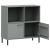 Bibliotecă cu picioare metalice OSLO, gri, 90x35x90,5 cm, lemn GartenMobel Dekor