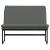 Bancă, gri închis, 100x75x76 cm, material textil GartenMobel Dekor