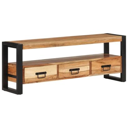 Comodă TV, 120x30x45 cm, lemn masiv de acacia GartenMobel Dekor