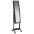 Oglindă de sine stătătoare cu LED, negru, 34x37x146 cm GartenMobel Dekor