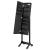 Oglindă de sine stătătoare cu LED, negru, 34x37x146 cm GartenMobel Dekor