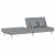 Canapea extensibilă, gri deschis, material textil GartenMobel Dekor