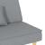 Canapea extensibilă, gri deschis, material textil GartenMobel Dekor