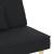 Canapea extensibilă, negru, material textil GartenMobel Dekor
