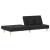 Canapea extensibilă, negru, material textil GartenMobel Dekor