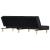 Canapea extensibilă, negru, material textil GartenMobel Dekor