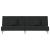 Canapea extensibilă, negru, material textil GartenMobel Dekor
