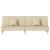 Canapea extensibilă, crem, material textil GartenMobel Dekor