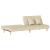 Canapea extensibilă, crem, material textil GartenMobel Dekor