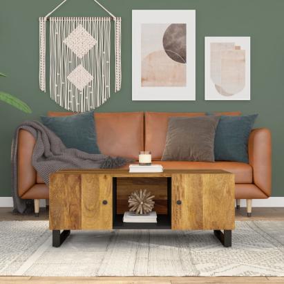 Măsuță de cafea, 100x54x40 cm, lemn masiv mango/lemn prelucrat GartenMobel Dekor
