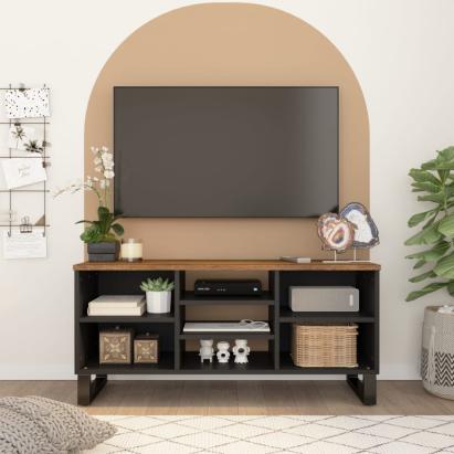 Dulap TV, 100x33x46 cm, lemn masiv de mango și lemn prelucrat GartenMobel Dekor