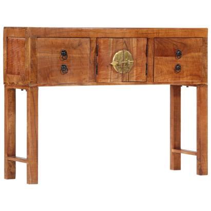 Masă consolă, 120x32x80 cm, lemn masiv de acacia brut GartenMobel Dekor
