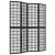 Paravan pliabil cu 4 panouri, stil japonez, negru, 160x170 cm  GartenMobel Dekor