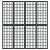 Paravan pliabil cu 4 panouri, stil japonez, negru, 160x170 cm  GartenMobel Dekor