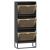 Pantofar, negru, 52x25x120 cm, lemn prelucrat GartenMobel Dekor