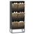 Pantofar, negru, 52x25x120 cm, lemn prelucrat GartenMobel Dekor