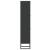 Pantofar, negru, 52x25x120 cm, lemn prelucrat GartenMobel Dekor