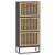 Pantofar, negru, 52x25x120 cm, lemn prelucrat GartenMobel Dekor