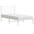 Cadru de pat din metal cu tăblie, alb, 100x200 cm GartenMobel Dekor