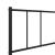 Cadru de pat din metal cu tăblie, negru, 107x203 cm GartenMobel Dekor