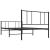Cadru pat metalic cu tăblii de cap/picioare, negru, 75x190 cm GartenMobel Dekor