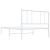 Cadru de pat din metal cu tăblie, alb, 100x200 cm GartenMobel Dekor