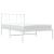 Cadru de pat din metal cu tăblie, alb, 107x203 cm GartenMobel Dekor