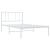 Cadru de pat din metal cu tăblie, alb, 107x203 cm GartenMobel Dekor