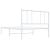 Cadru de pat din metal cu tăblie, alb, 107x203 cm GartenMobel Dekor