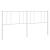 Tăblie de pat metalică, alb, 200 cm GartenMobel Dekor